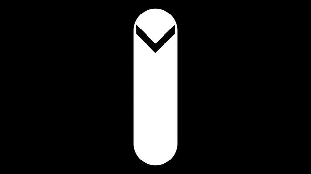 Scroll down Animation with blackbackground 4k animated
