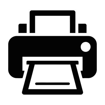 3d printer vector illustration with printing process and product