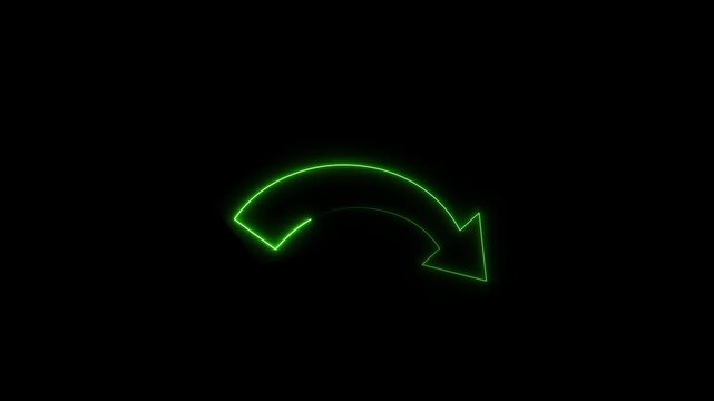 Notice the bright neon green arrow curving downward. A bold neon green arrow points toward the lower right corner. The vibrant neon green arrow creates high contrast.