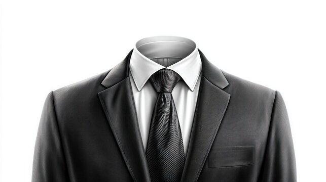 Blank suit portrait mockup design template