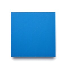 Fototapeta premium Solid light blue geometric rectangle on white background.