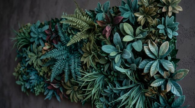Synthetic vegetation with hue modification establishing a tactile setting Synthetic vegetation with hue modification establishing a tactile setting backdrop artificial plant color effect