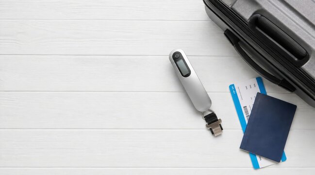Digital luggage scale and travel accessories