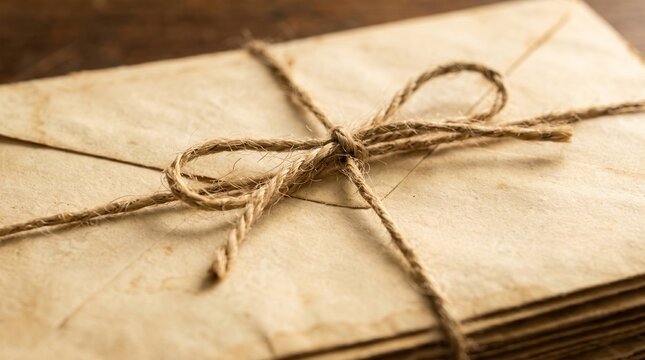 Stack of old letters prominent vintage correspondence