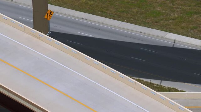 Telephoto Orbit Over 290 183 Toll Interchange Ramps in Manor Texas Part 1 of 12