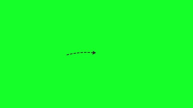 White Infinity symbol animation. Repetitions or unlimited cycling. Green screen. 4K