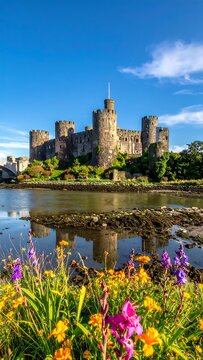 Conwy Castle with Wales. (1)
