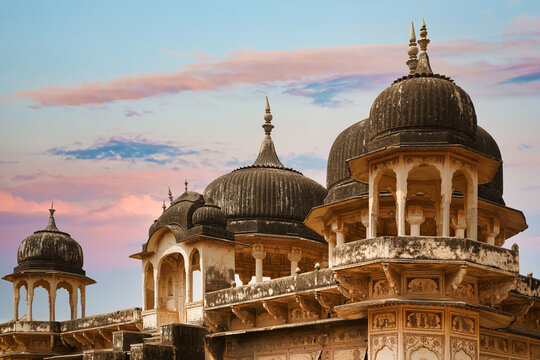 Historic Indian Palace Domes Sunset