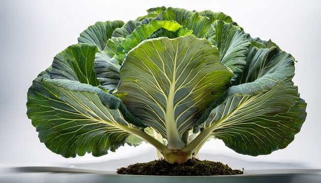 Isolated Cutout Of A Cabbage Tree On A Transparent Background