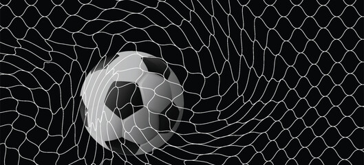 Fishing net seamless pattern. Soccer and football gates mesh. Fishnet texture. Basketball hoop and hockey net pattern. Sportswear texture. Chain link fence. Vector illustration on black background. © Iwan