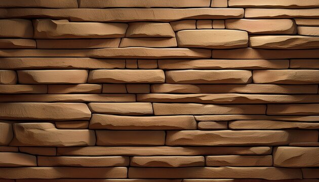 Rammed Earth Wall Texture With Natural Horizontal Layers