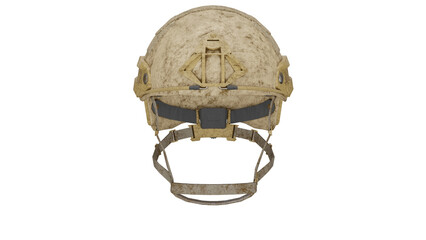 Obraz premium Modern military helmet with dirt and wear