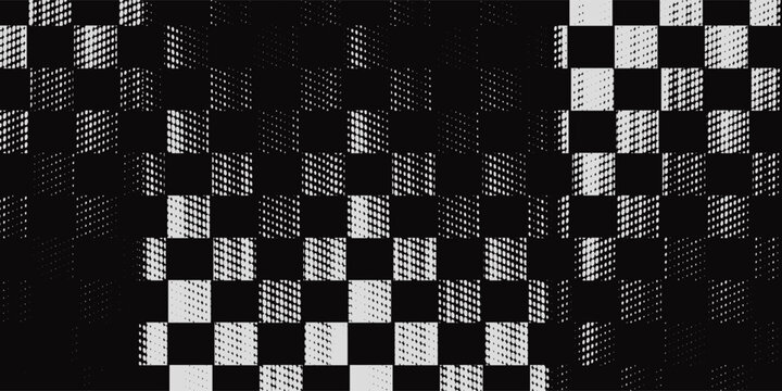 Full Seamless Abstract Pattern. Monochrome Vector. Black and White Dress Fabric Print. Design for Textile and Home Decoration.