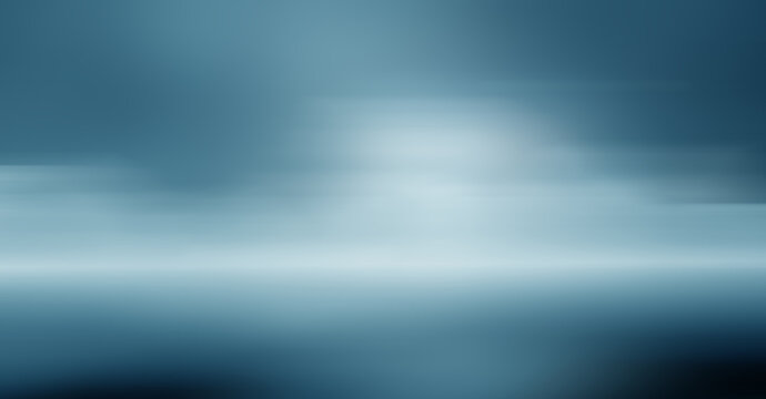 Blue room studio with spotlight gradient backdrop used for background and display your product.