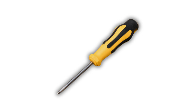Phillips Screwdriver with Ergonomic Handle Isolated on White Background, Professional Hand Tool for Repair and Maintenance