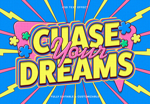 Colorful Comic Text Effect