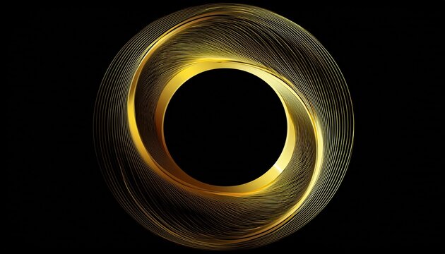 Gold Gradient Circle Gold Circle Ring Element