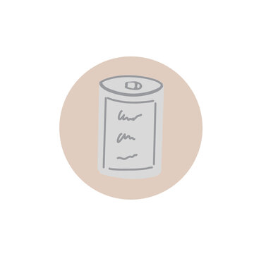 Silver Aluminum Canned Pet Food