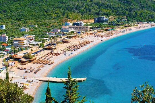 Albanian coast of Ionian Sea. Livadi beach, South Albania