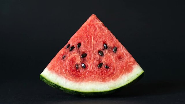 Slice of fresh red watermelon.
