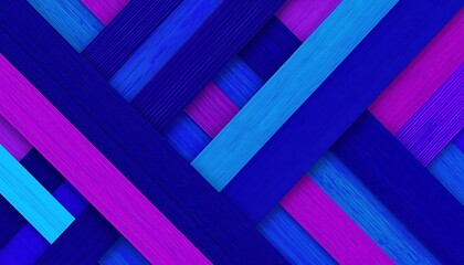Abstract Interlocking Diagonal Wood Planks Colorful Pattern