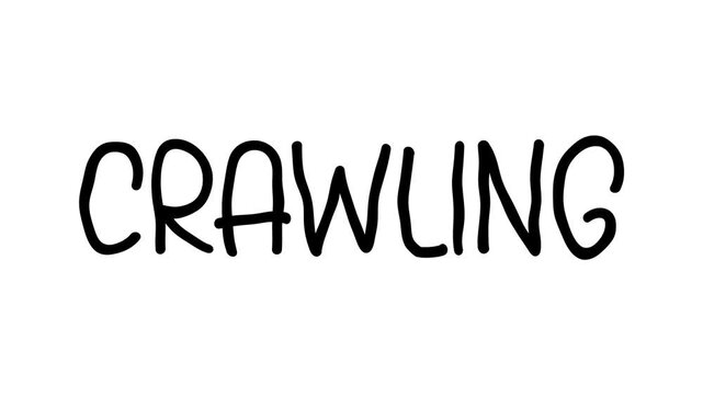 Crawling Hand Drawn Scribble Text Effect