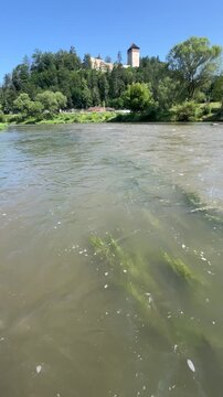 Rzeka Poprad, Muszyna, Beskid Sądecki.