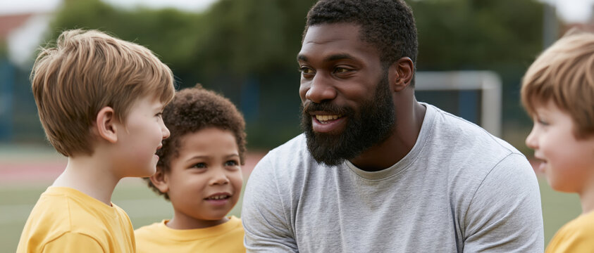 Engaging Interactions Between Children and Coach on a Playground