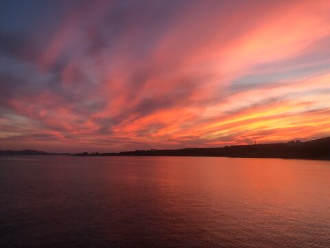 sunset over the dea