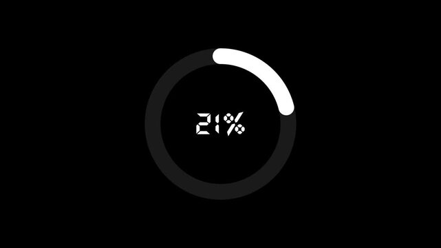 Circular progress indicators register advanced machine downloads at sixty-two percent. Crisp vector loops structure automated system diagnostics. Numeric rings load.