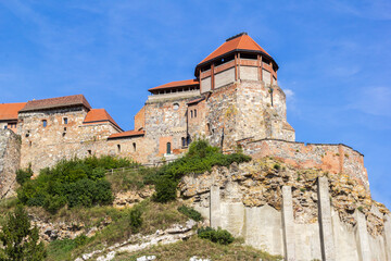 The ruins of royal castle in Watertown (old town under castle) in Esztergom, Hungary. © Siyue
