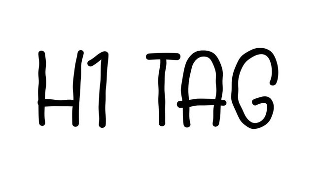 H1 Tag Hand Drawn Scribble Text Effect