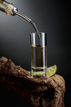 Tequila with salt and lime.