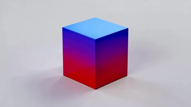 colorful 3d cubes rotating animation sequence