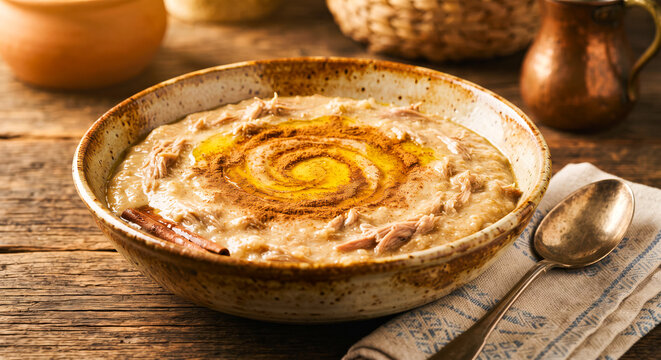 raditional Creamy Harees Wheat and Meat Porridge