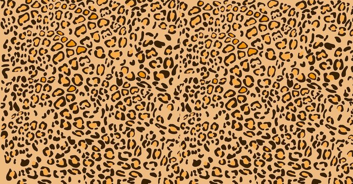 Classic leopard print seamless pattern