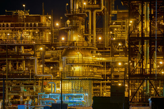 Edmonton Refinery Night Lights