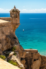 Naklejka premium Scenic sight in Alicante, lovely sea town in the Valencian Community, Spain.