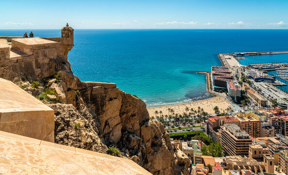 Scenic sight in Alicante, lovely sea town in the Valencian Community, Spain.