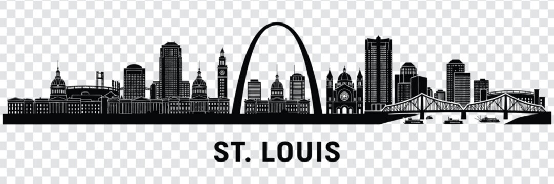 St louis skyline silhouette