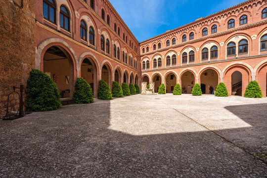 Indoor sight in the majestic Belmonte Castle, in the Province of Cuenca, Castilla la Mancha, Spain.