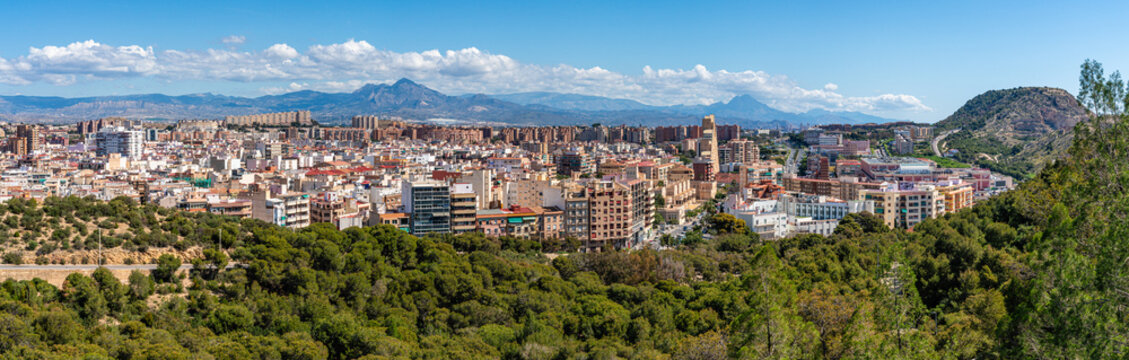 Scenic sight in Alicante, lovely sea town in the Valencian Community, Spain.