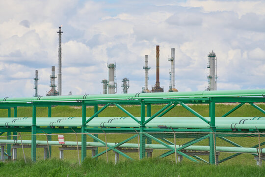 Edmonton Refinery Pipeline Towers