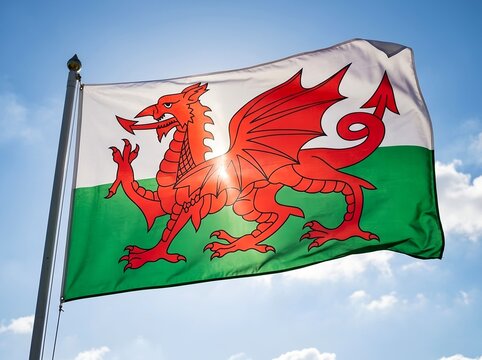 Flag of Wales. Welsh heritage, national identity, culture, history, patriotism, and regional pride