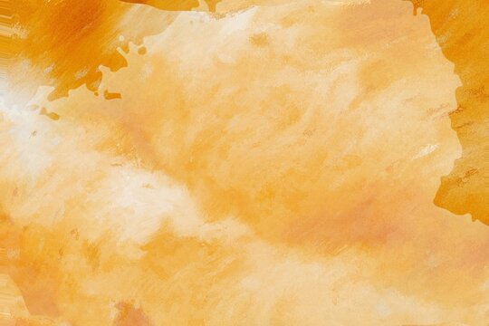Orange Watercolor Abstract Background, Warm Orange Watercolor Texture Background.