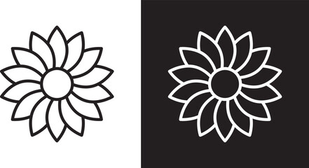 Fototapeta premium Sunflower icon