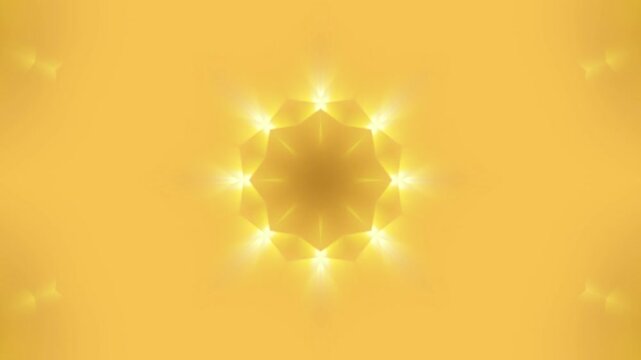 Abstract Radiant, festive, warm warm golden star pattern