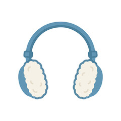 Blue Winter Earmuffs Vector Illustration © Rasidah Rasidah