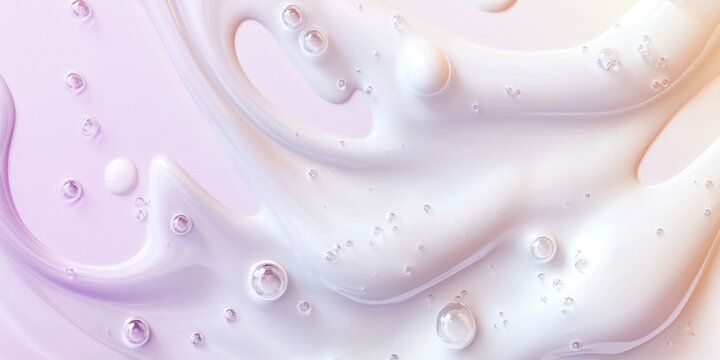 Abstract frothy foam pattern with bubbles in pastel colors, ideal background