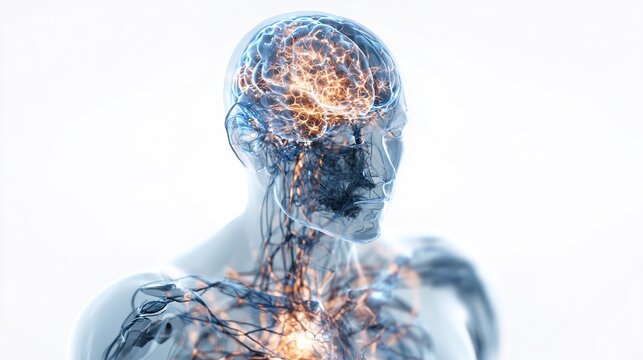 Neurasthenia Mental Health Concept, Chronic Fatigue Nervous System Disorder, Psychological Stress, Anxiety Burnout, Mental Exhaustion, Neurosis Disease, Emotional Instability, Insomnia Mental Fatigue,